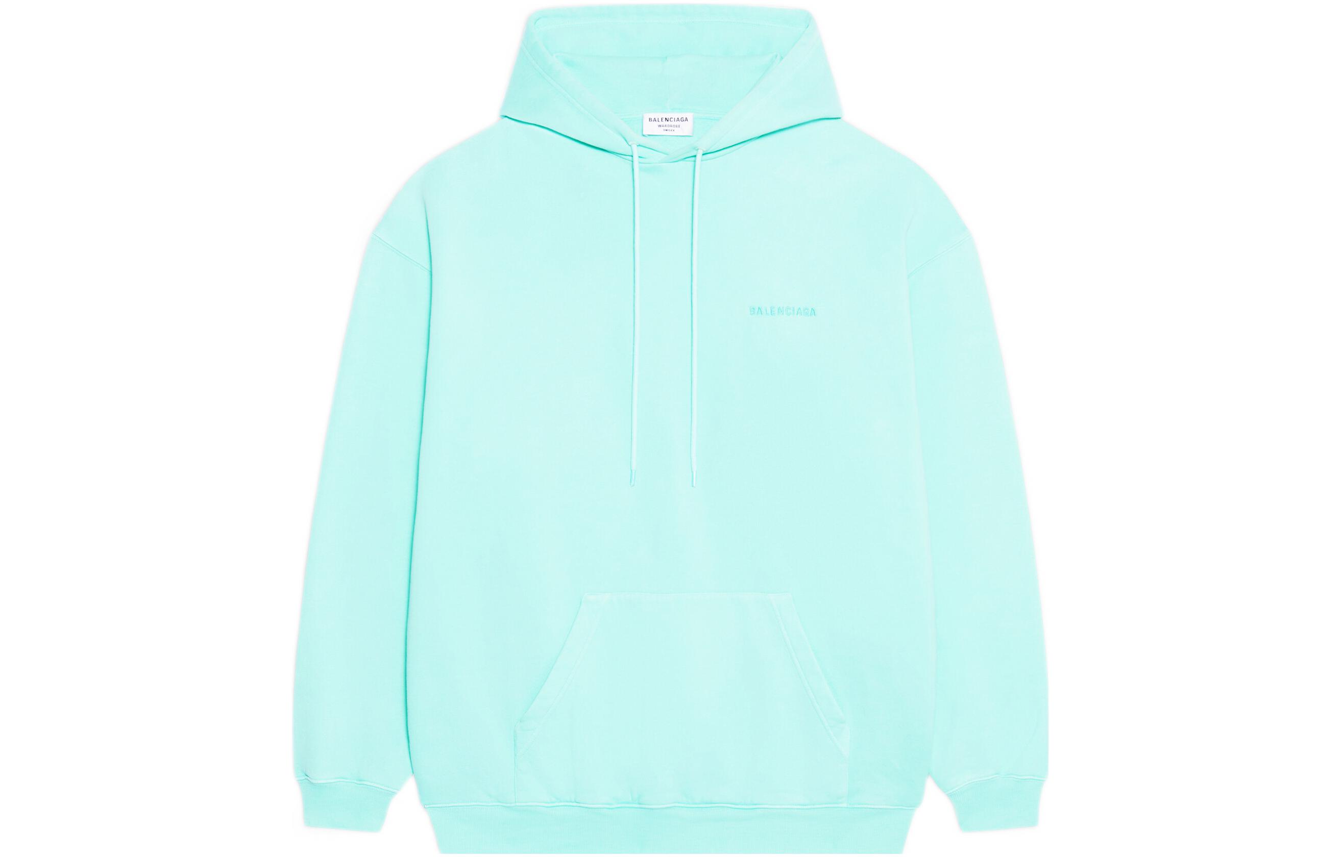 Order (W) 巴黎世家 SS22 綠色標誌連帽衫 常規版型。 578135TLVB83062