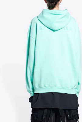 (W) 巴黎世家 SS22 綠色標誌連帽衫 常規版型。 578135TLVB83062 Sizing (W) 巴黎世家 SS22 綠色標誌連帽衫 常規版型。 578135TLVB83062