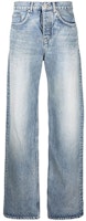 (Women) Balenciaga SS22 High-Waisted Loose Straight Jeans Blue 681729TJW604012 (Women) Balenciaga SS22 High-Waisted Loose Straight Jeans Blue 681729TJW604012
