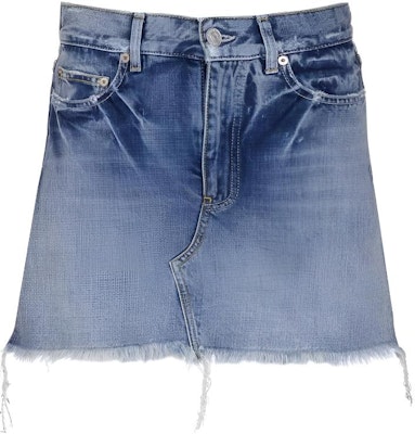 (W) 巴黎世家 SS22 浅蓝色牛仔纽扣半身裙 常规版型 697851TMW264437 Buy (W) 巴黎世家 SS22 浅蓝色牛仔纽扣半身裙 常规版型 697851TMW264437
