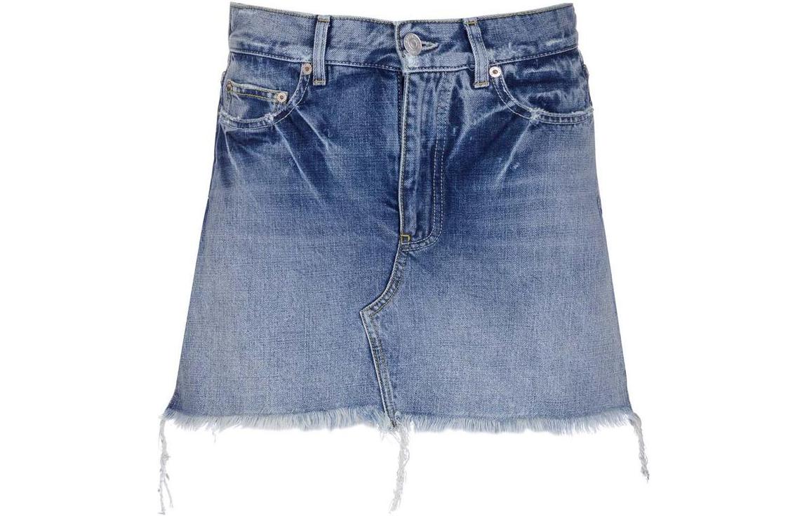 Order (W) 巴黎世家 SS22 浅蓝色牛仔纽扣半身裙 常规版型 697851TMW264437