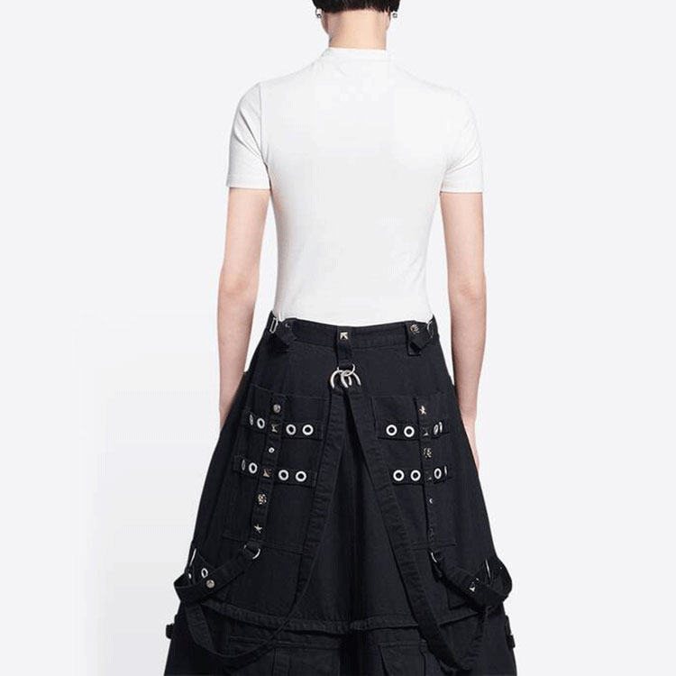 (Women) Balenciaga SS22  Logo Print White Crewneck T-Shirt - Perfect Gift Idea 681057TLVG29054 圖 6