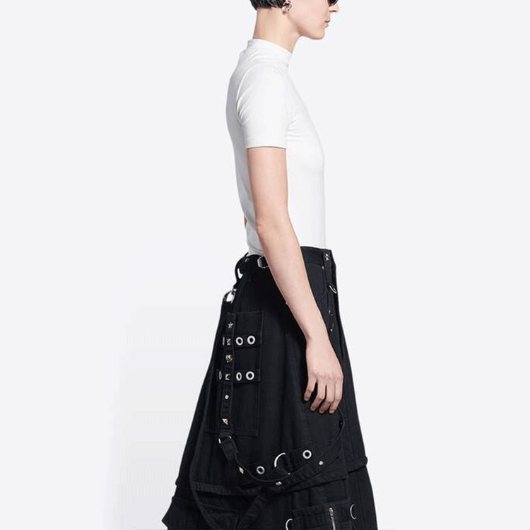 (Women) Balenciaga SS22  Logo Print White Crewneck T-Shirt - Perfect Gift Idea 681057TLVG29054 圖 7