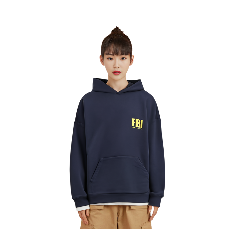 (Women) Balenciaga SS22  Navy Blue Letter Print Casual Hoodie Sweatshirt. 682144TLVM44084 圖 6