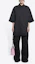 Shop (W) Balenciaga SS22 Kemeja Oversize Hitam dengan Logo BB. 690395TYB181000