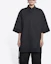 Purchase (W) Balenciaga SS22 Kemeja Oversize Hitam dengan Logo BB. 690395TYB181000