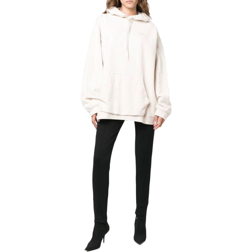 (Women) Balenciaga SS22  Oversized Solid Color Drawstring Hoodie White. 578135TLVA19080 圖 3