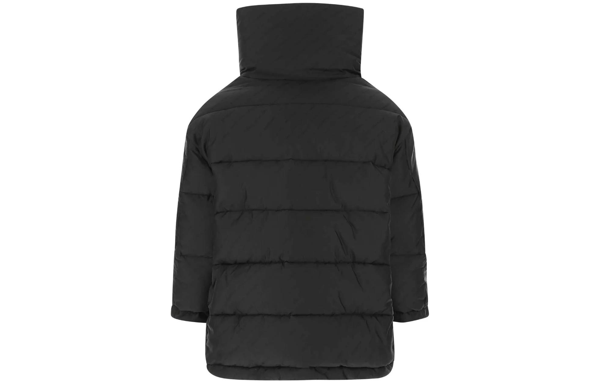 (Women) Balenciaga SS22  Oversized Solid Color High Neck Jacket Black. 659040TKO401000 圖 3