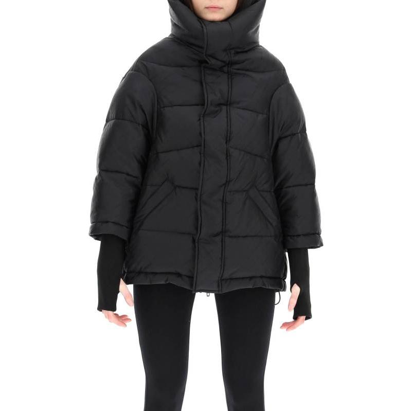 (Women) Balenciaga SS22  Oversized Solid Color High Neck Jacket Black. 659040TKO401000 圖 4