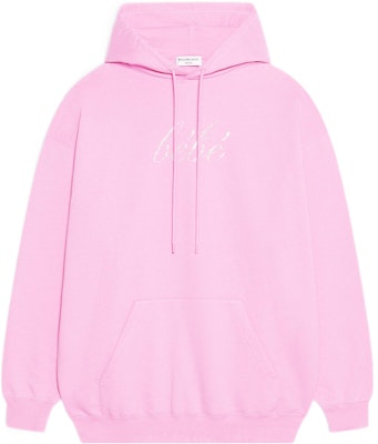 (Women) Balenciaga SS22 Pink Pullover Hoodie Long Sleeve Plain Sweatshirt 578135TLVH55630 Buy (Women) Balenciaga SS22 Pink Pullover Hoodie Long Sleeve Plain Sweatshirt 578135TLVH55630