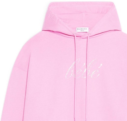(Women) Balenciaga SS22 Pink Pullover Hoodie Long Sleeve Plain Sweatshirt 578135TLVH55630 Sizing (Women) Balenciaga SS22 Pink Pullover Hoodie Long Sleeve Plain Sweatshirt 578135TLVH55630