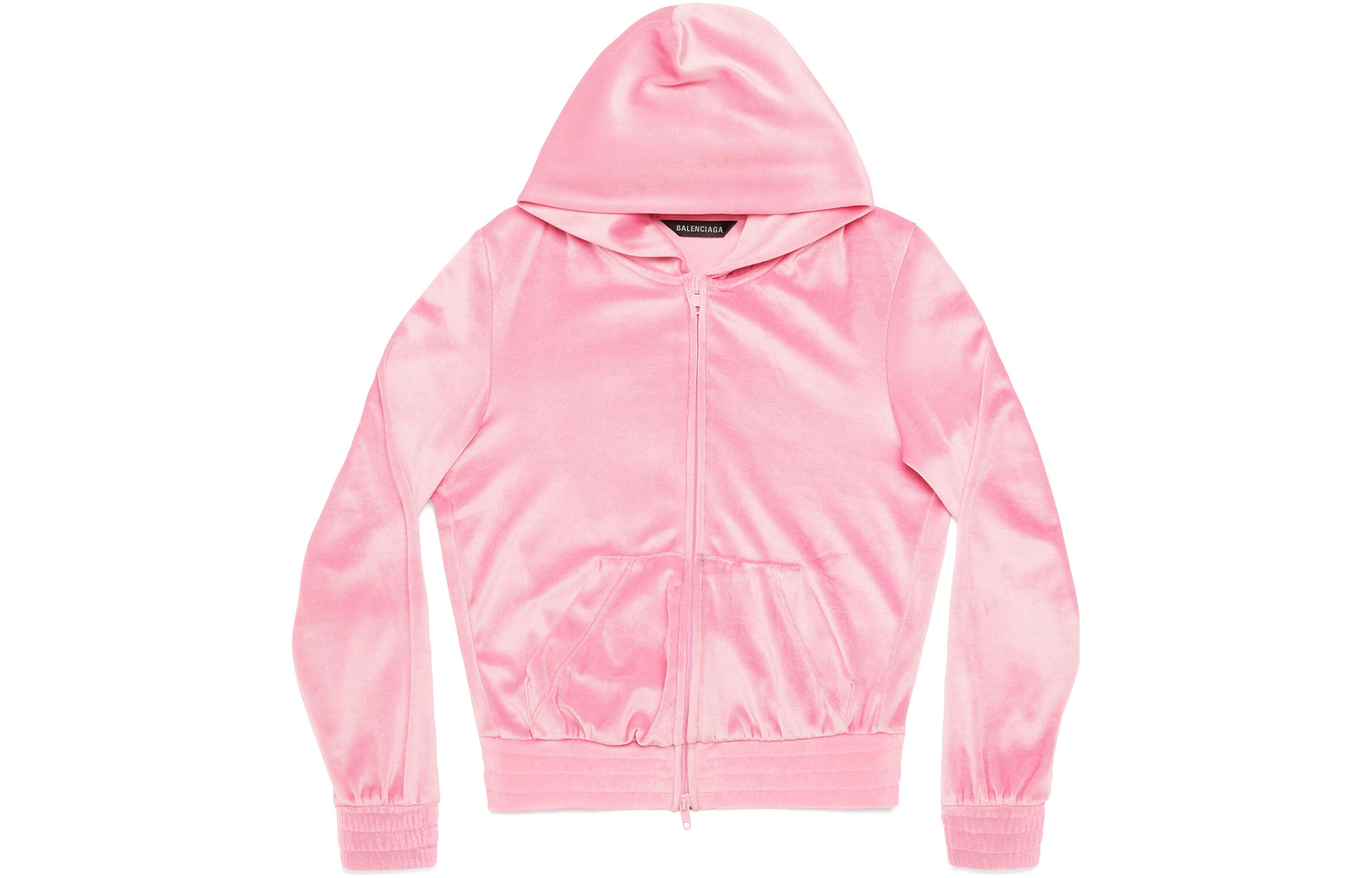 (Women) Balenciaga SS22  Pink Zip-Up Hoodie Oversized Fit Long Sleeve. 751792TMO265630 圖 2