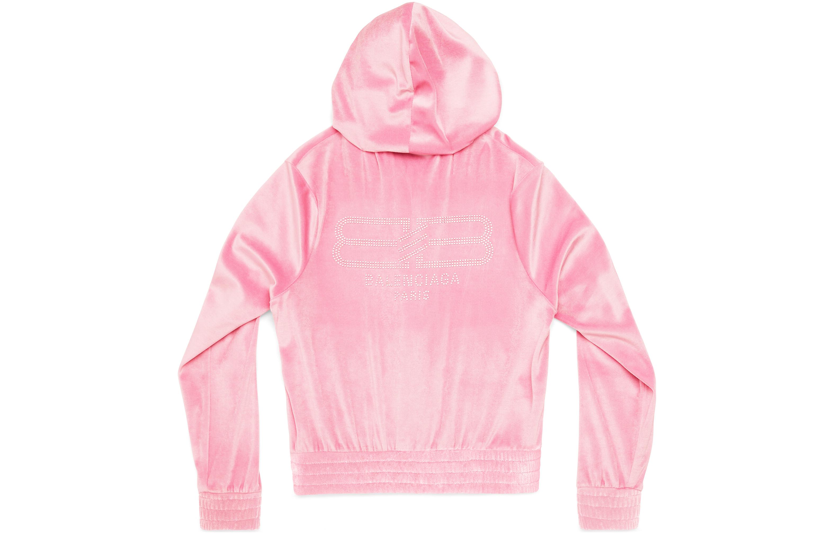 (Women) Balenciaga SS22  Pink Zip-Up Hoodie Oversized Fit Long Sleeve. 751792TMO265630 圖 3