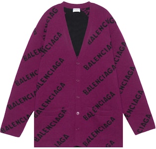 (W) Balenciaga SS22 紫色V領寬鬆羊毛針織毛衣 659676T15675272 Order (W) Balenciaga SS22 紫色V領寬鬆羊毛針織毛衣 659676T15675272