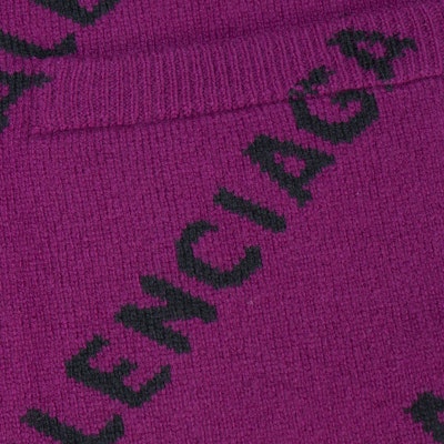 (W) 巴黎世家 SS22 紫色V领宽松羊毛针织毛衣. 659676T15675272 Purchase (W) 巴黎世家 SS22 紫色V领宽松羊毛针织毛衣. 659676T15675272