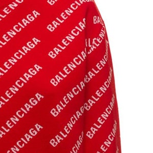 (W) Balenciaga SS22 紅色 logo 印花純棉毛衣。 703209T32336090 Sizing (W) Balenciaga SS22 紅色 logo 印花純棉毛衣。 703209T32336090