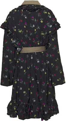 (W) Balenciaga SS22 Jaket Trench Reversible Motif Bunga Hitam. 681641TLLA31000 Lookbook (W) Balenciaga SS22 Jaket Trench Reversible Motif Bunga Hitam. 681641TLLA31000