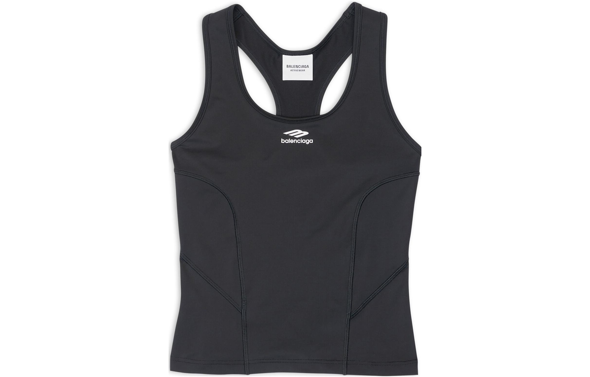 Order (W) 巴黎世家 SS22 修身款纯色Logo印花背心 6980434C3B21077