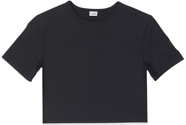 (W) バレンシアガ SS22 ソフトコットン 半袖Tシャツ ブラック 6982504B7B21000 Buy (W) バレンシアガ SS22 ソフトコットン 半袖Tシャツ ブラック 6982504B7B21000