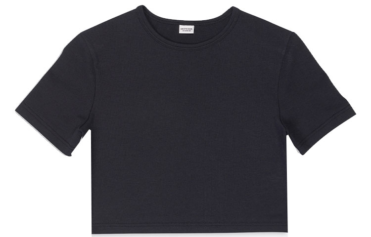 (Women) Balenciaga SS22  Soft Cotton Short Sleeve T-Shirt Black 6982504B7B21000 圖 2