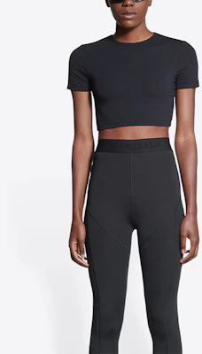 (W) バレンシアガ SS22 ソフトコットン 半袖Tシャツ ブラック 6982504B7B21000 Purchase (W) バレンシアガ SS22 ソフトコットン 半袖Tシャツ ブラック 6982504B7B21000