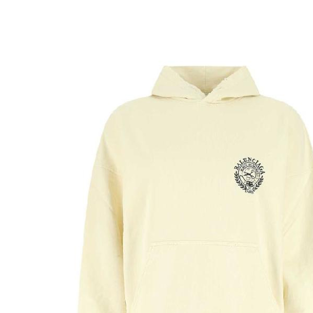 Sizing (W) 巴黎世家 SS22 黄色连帽长袖卫衣 675003TMVA39069