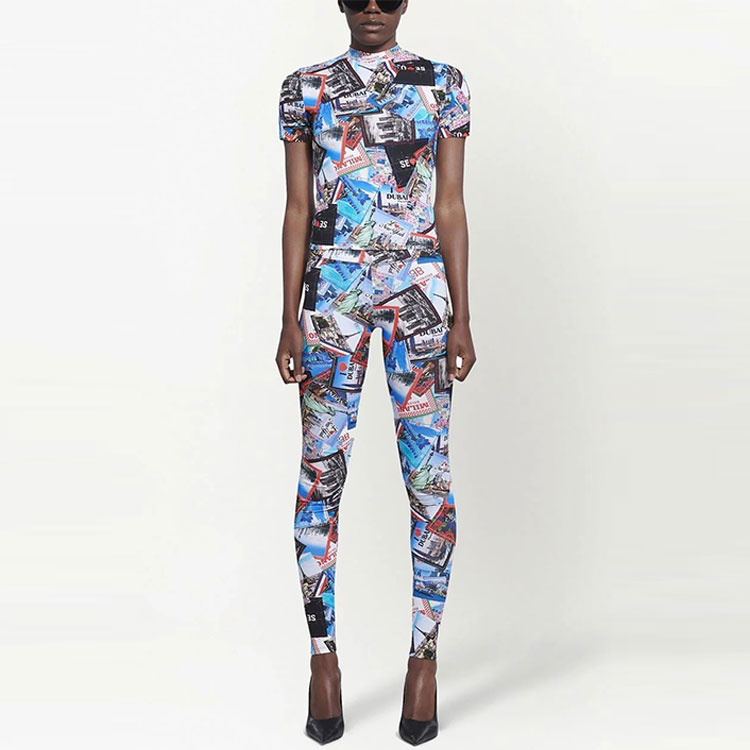 (Women) Balenciaga SS22 City Print Short Sleeve T-Shirt  Multicolor. 681057TMV778470 圖 3