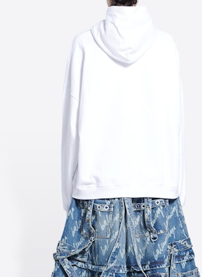 (W) 巴黎世家 SS22 城市系列字母印花宽松连帽衫 白色 675003TLVL89040 Details for (W) 巴黎世家 SS22 城市系列字母印花宽松连帽衫 白色 675003TLVL89040