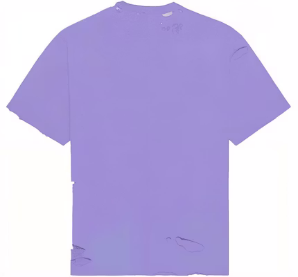 (W) Balenciaga SS22 Camiseta Efecto Destruido Crewneck Púrpura. 651795TKVB83078 Lookbook (W) Balenciaga SS22 Camiseta Efecto Destruido Crewneck Púrpura. 651795TKVB83078