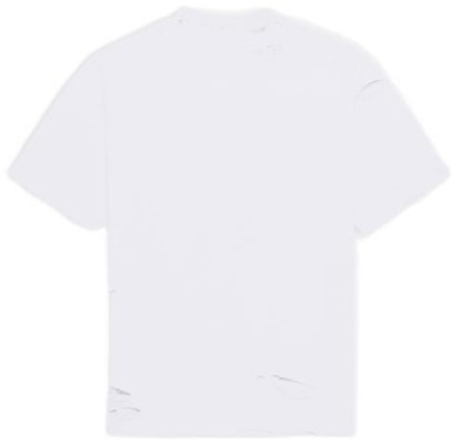 (W) Balenciaga SS22 Destroyed T-Shirt Putih Oversized Design Lusuh. 651795TKVB89040 Lookbook (W) Balenciaga SS22 Destroyed T-Shirt Putih Oversized Design Lusuh. 651795TKVB89040