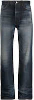 (Women) Balenciaga SS22 Faded Straight-Leg Cotton Jeans Women Blue 681733TDW144443 (Women) Balenciaga SS22 Faded Straight-Leg Cotton Jeans Women Blue 681733TDW144443