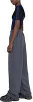 Purchase (Women) Balenciaga SS22 Grey Knit Mid-Waist Logo Jogger Pants Women. 674594TKVI91366