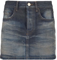 (Women) Balenciaga SS22 High-Waist A-Line Denim Mini Skirt Blue Slim Fit. 681802TDW144443 (Women) Balenciaga SS22 High-Waist A-Line Denim Mini Skirt Blue Slim Fit. 681802TDW144443