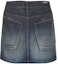 Lookbook (W) 발렌시아가 SS22 하이웨이스트 A라인 데님 미니스커트 블루 슬림 핏. 681802TDW144443