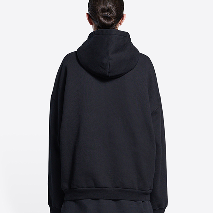 (Women) Balenciaga SS22 Letter Print Oversized Black Hoodie. 675003TLVF21069 圖 6