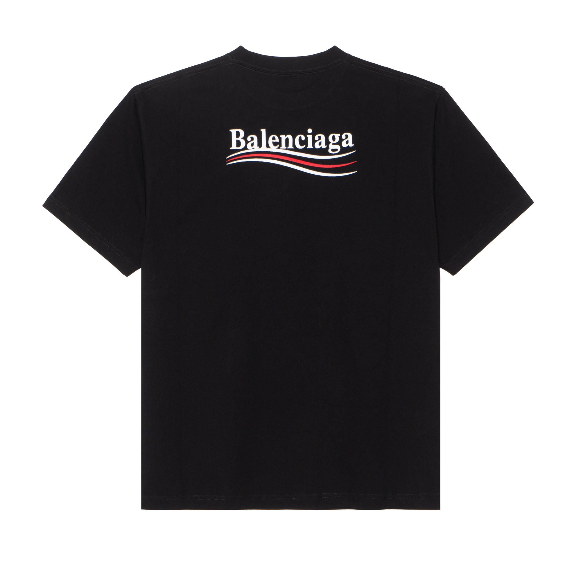 Lookbook (Women) Balenciaga SS22 Logo Embroidered Cropped Loose Fit  T-Shirt Black 641655TKVJ11070