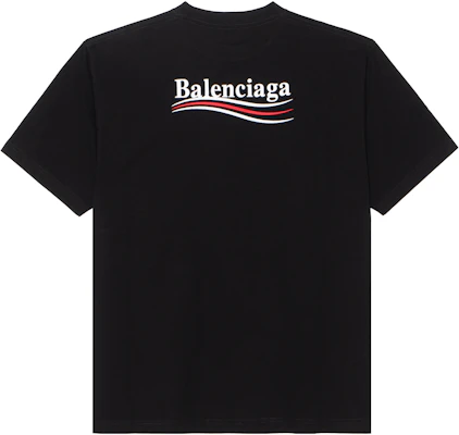 (Women) Balenciaga SS22 Logo Embroidered Cropped Loose Fit T-Shirt Black 641655TKVJ11070 Lookbook (Women) Balenciaga SS22 Logo Embroidered Cropped Loose Fit T-Shirt Black 641655TKVJ11070