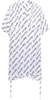 (Women) Balenciaga SS22 Logo Print Short Sleeve Dress Women’s White 675386TLLJ59040 (Women) Balenciaga SS22 Logo Print Short Sleeve Dress Women’s White 675386TLLJ59040
