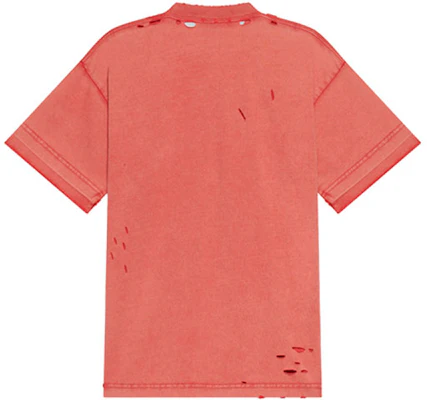 (W) 巴黎世家 SS22 復古做舊標誌橙色短袖T恤 612965TLVJ16441 Lookbook (W) 巴黎世家 SS22 復古做舊標誌橙色短袖T恤 612965TLVJ16441