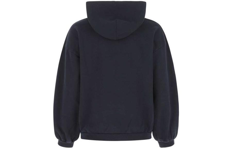 (Women) Balenciaga SS22 Navy Blue  Pullover Hoodie with Front Logo. 697874TMVA60396 圖 3