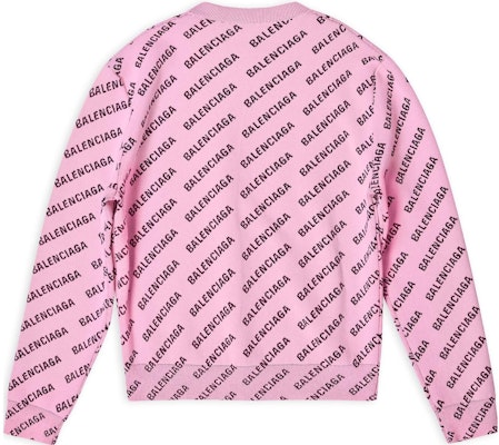 (Women) Balenciaga SS22 Pink Logo Knit Crewneck Pullover Sweater Women. 704428T32335231 Lookbook (Women) Balenciaga SS22 Pink Logo Knit Crewneck Pullover Sweater Women. 704428T32335231