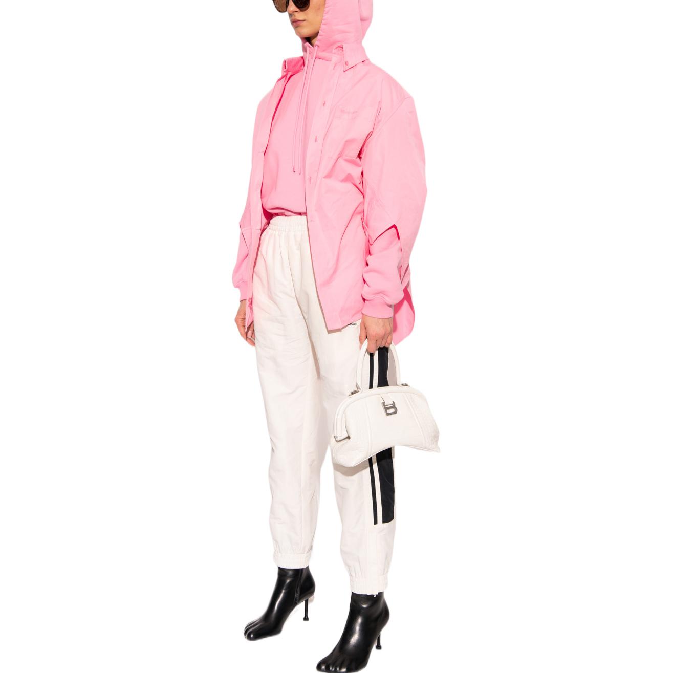 (Women) Balenciaga SS22 Pink Oversized Hoodie with Letter Print 578135TKVB55700 圖 3