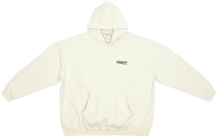(Women) Balenciaga SS22 Political Campaign Beige Letter Print Hoodie 620947TKVI98962 圖 2