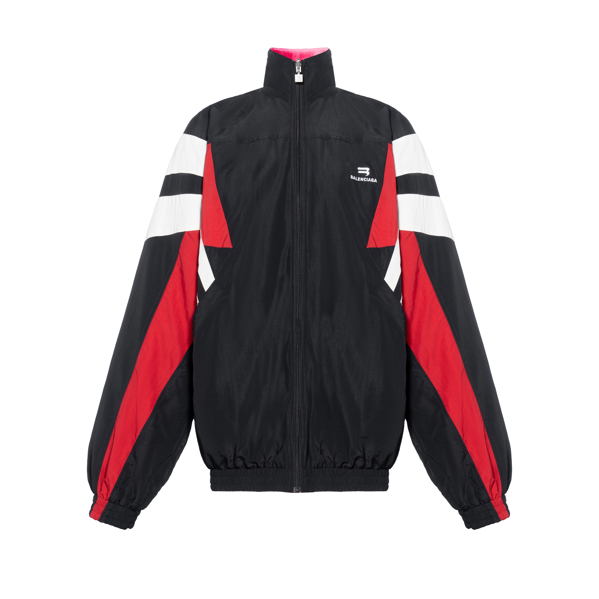 (Women) Balenciaga SS22 Reversible Logo Print Jacket Black Loose Fit 681445TKO480100