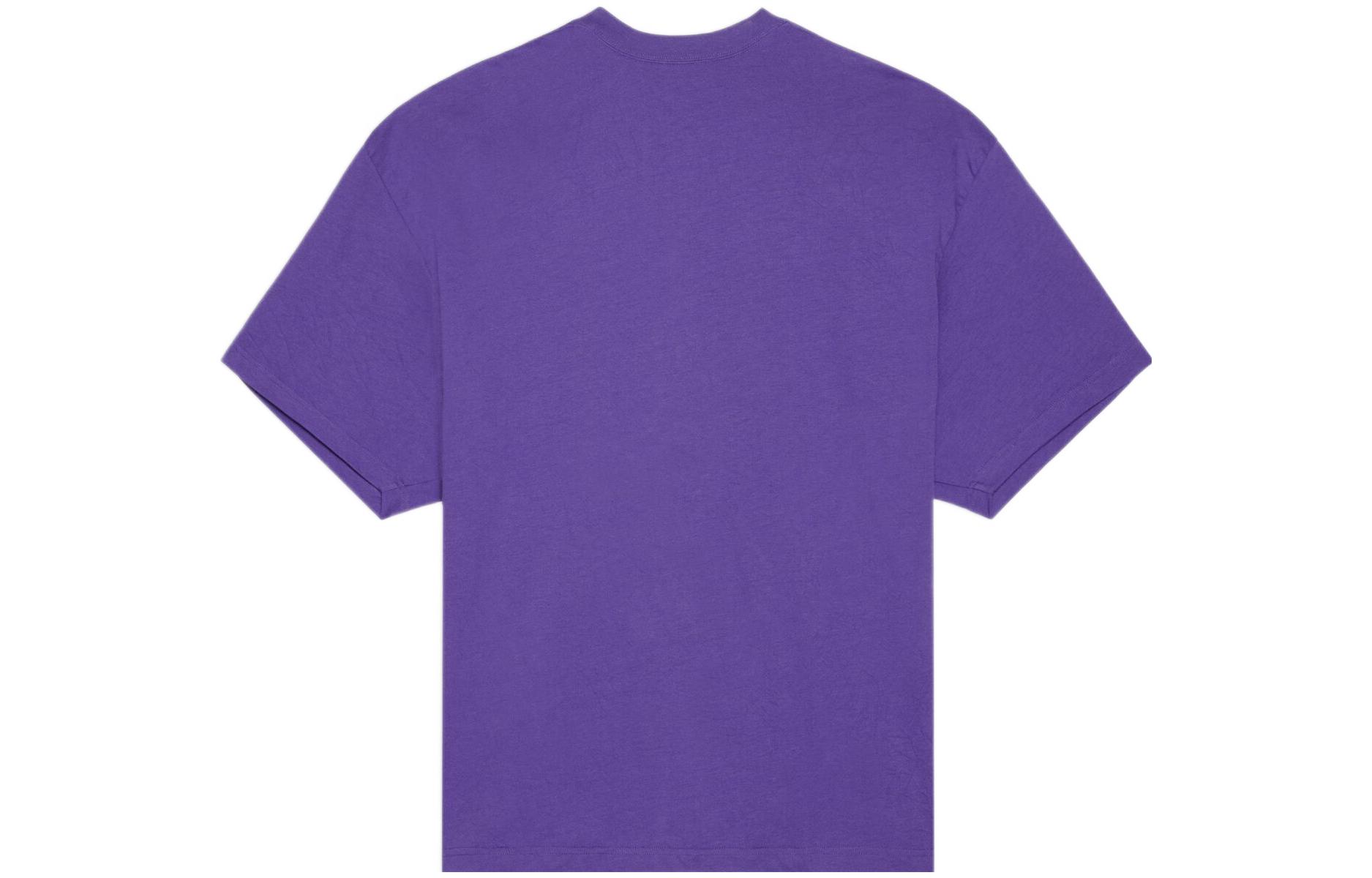 (Women) Balenciaga SS22 Sequin Letter Logo Purple Crewneck Casual T-Shirt Women. 681314TLVH40553 圖 3