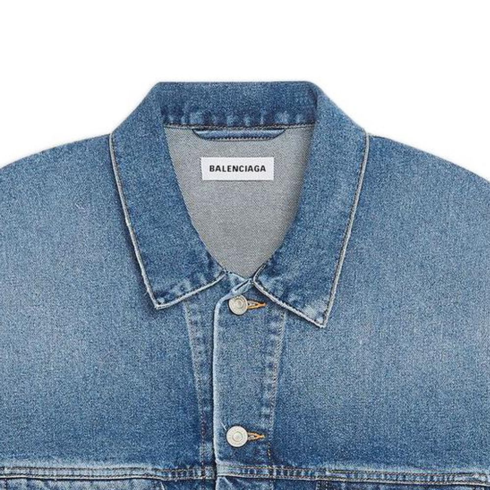 Purchase (W) Balenciaga SS22 單排扣水晶裝飾丹寧外套靛藍 女裝. 683379TJW604012