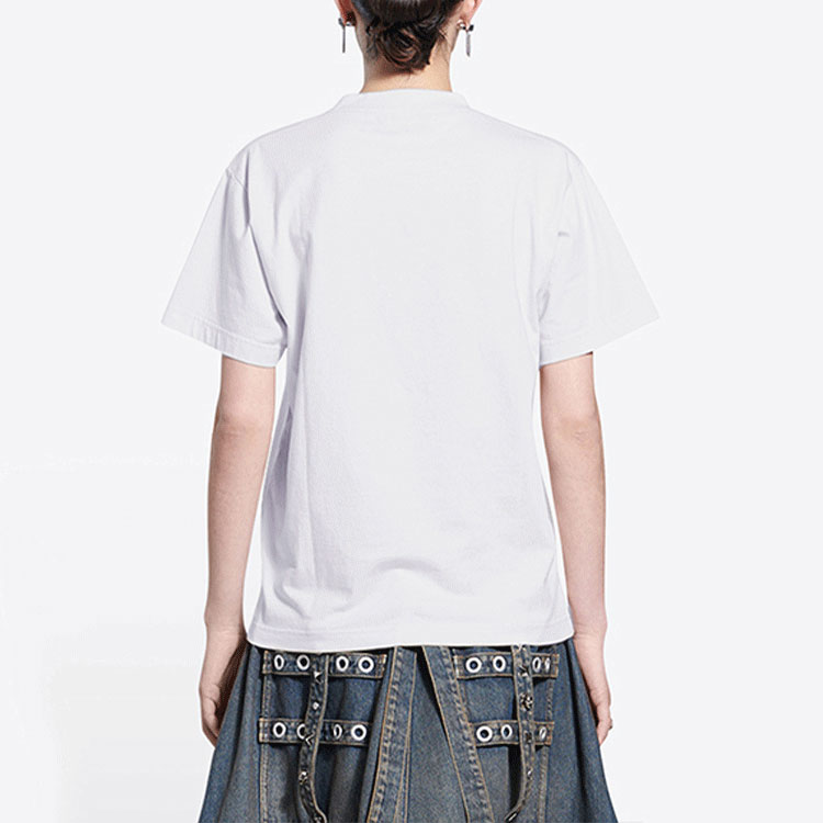 (Women) Balenciaga SS22 SLIME Print White Crewneck T-Shirt 612965TLVF19014 圖 5