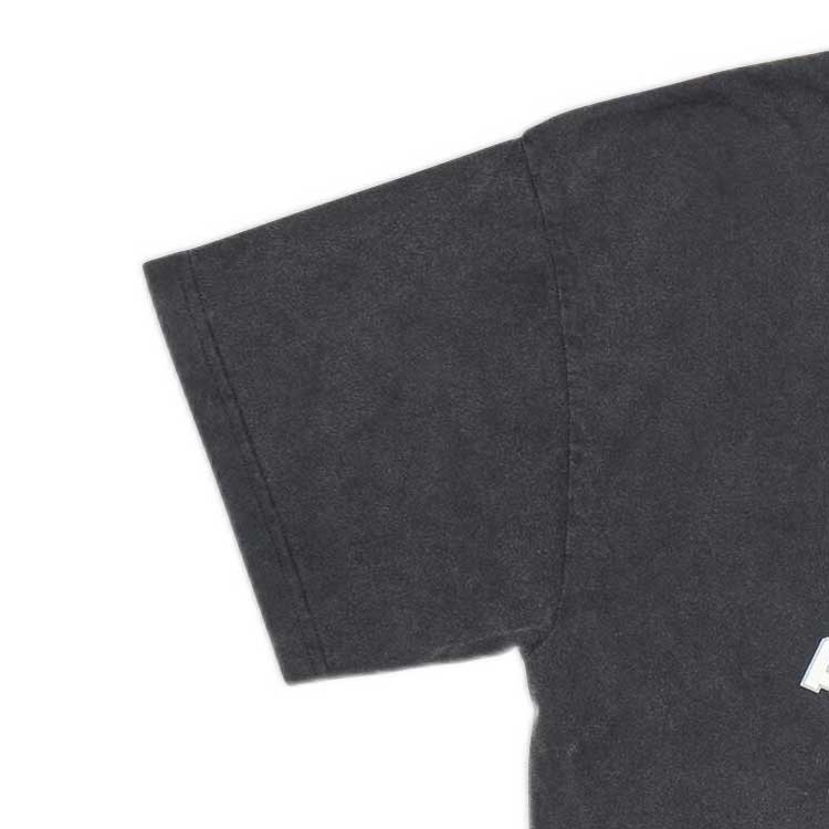 (Women) Balenciaga SS22 Vintage Distressed 1917 Logo Wheat Print Black  T-Shirt 612965TMV981000 圖 8