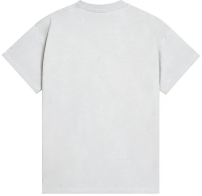 (W) Balenciaga SS22 Baju-T Cetakan Huruf Vintage Putih Pudar Wanita. 612965TMV989012 Lookbook (W) Balenciaga SS22 Baju-T Cetakan Huruf Vintage Putih Pudar Wanita. 612965TMV989012