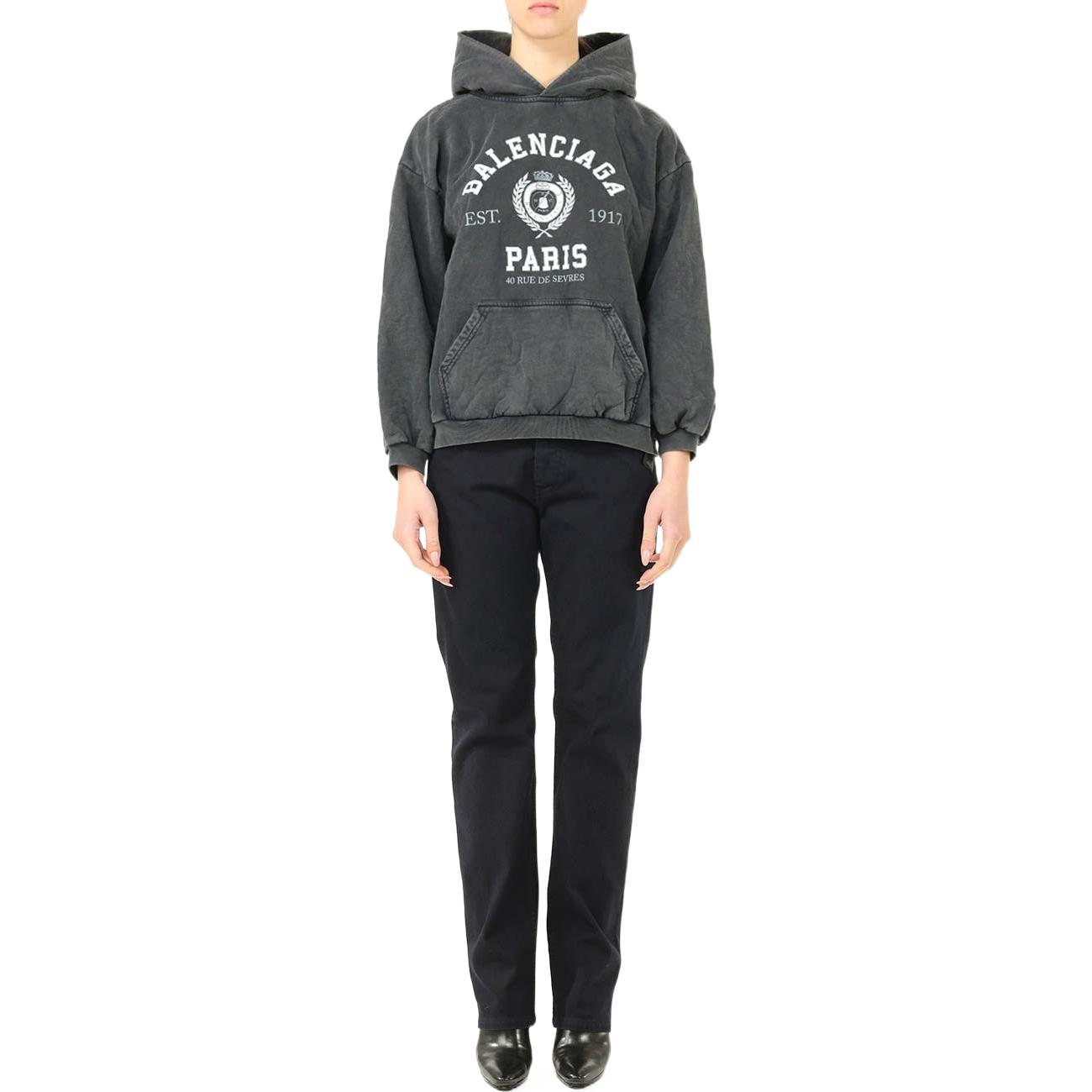 (Women) Balenciaga SS22 Wheat Logo  Hoodie Dark Gray. 697874TMV990100 圖 4